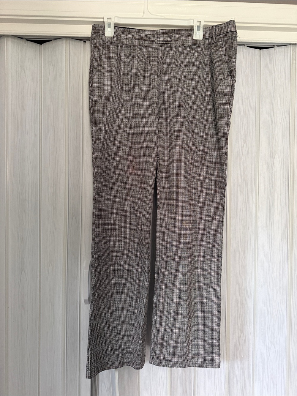 Maurices Gray Plaid Wide-Leg Dress Pants